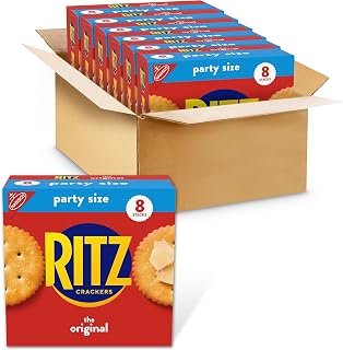 Ritz Original Crackers, Snacks for Kids and Adults, Bulk Lunch Snacks, Party Size, 6-27.4 oz Boxes