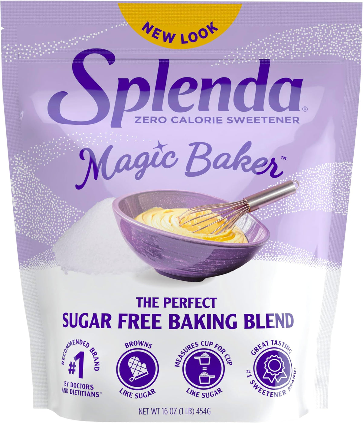 SPLENDA White / 16 Ounce (Pack of 6) / 1 Stevia