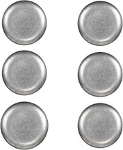 10 Strawberry Street Moab Stainless Steel Coupe Dinnerware, 11.75" Round Plate, Set of 6