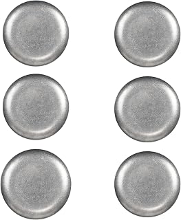 10 Strawberry Street Moab Stainless Steel Coupe Dinnerware, 11.75" Round Plate, Set of 6