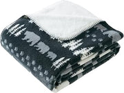 Cathay Home Coleman 60"x80" Water Resistant Throw Blanket, Grey
