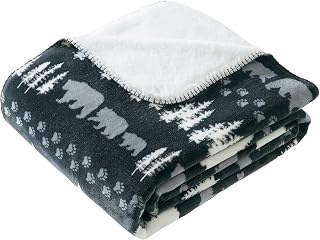 Cathay Home Coleman 60"x80" Water Resistant Throw Blanket, Grey