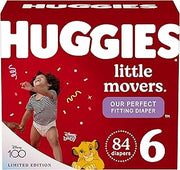 HUGGIES Little Movers Baby Diapers, Size 6 (35+ lbs), 84 Ct