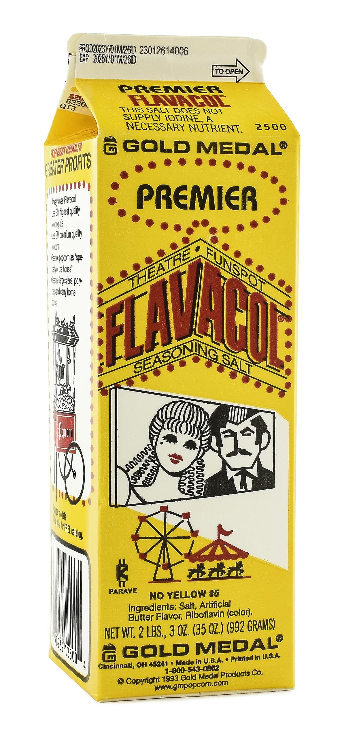 2500Ct Ct Premier Flavacol by Gold Medal – 35 Ounce (Pack of 1)
