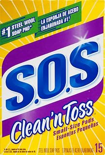 S.O.S Clean'n Toss Steel Wool Soap Pads Small