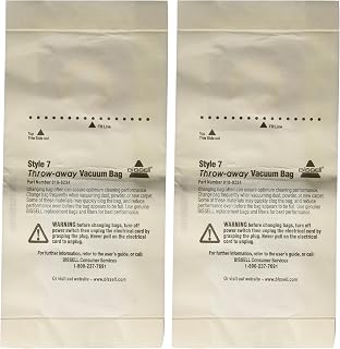 Bissell Style 7 Vacuum Bag, 32120, Pack of 2, White