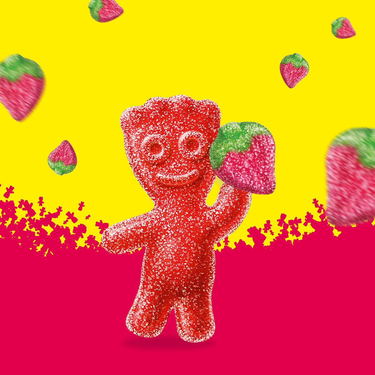 Strawberry Soft & Chewy Candy by Sour Patch Kids – 12 Ounce (Pack of 12), Red, Pack of 12