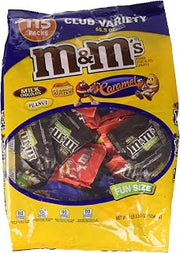 M&M's 115 Count Chocolate Candies Variety Pack, 65.5 Ounce