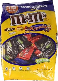 M&M's 115 Count Chocolate Candies Variety Pack, 65.5 Ounce