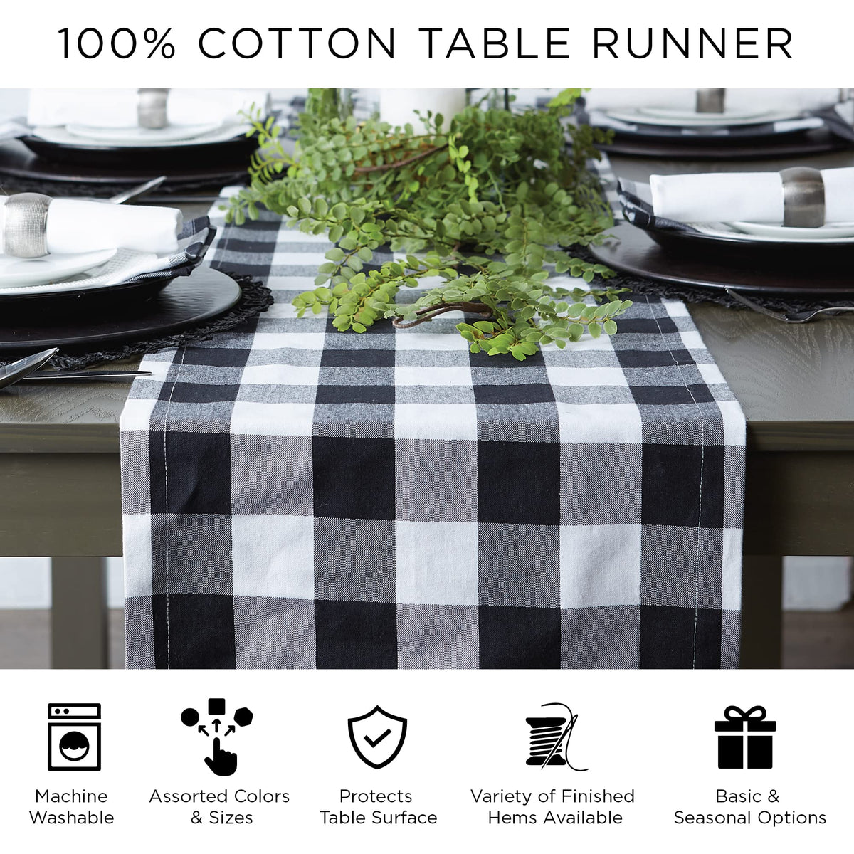 DII Dobby Stripe Table Runner, 13 x 72 Inch, Burnt Orange