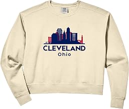 Women's Cleveland Comfort Colors Crop Sweatshirt