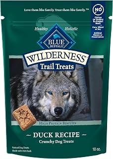 Blue Buffalo Wilderness Trail Treats Duck Crunchy Dog Biscuits, 10 oz