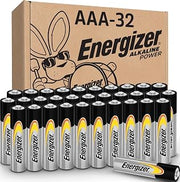 Energizer Alkaline Power AAA Batteries (32 Pack), Long-Lasting | For wireless mouse, flashlights, thermometers, smart home devices, and controllers; hold power for up to 10 years in storage
