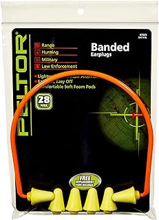 Peltor Sport Banded Style Hearing Protector, 3 Pair, Noise Reduction Rating (NRR) 28 dB, Lightweight Ear Muffs Alternative, Soft & Comfortable Plugs, Ideal For Range, Shooting & Hunting (97065)