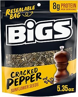 BIGS Sunflower Seeds, Cracked Pepper Flavor, 5.35 oz.