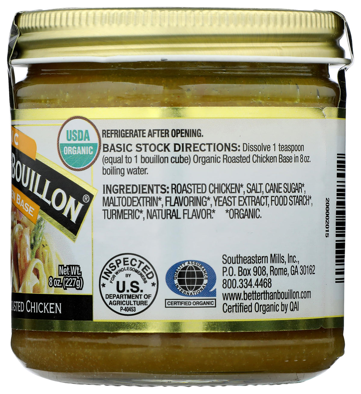 Organic Roasted Chicken Base by Better Than Bouillon – 8 Ounce (Pack of 1), Model 0098308002802