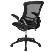 Mesh Swivel Ergonomic Office Chair by Flash Furniture – Set of 5, Mesh, Metal, Foam, Leather/Faux Leather, Plastic, Black Mesh, Pack of 5, Model 5-BL-X-5M-BK-GG