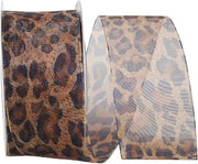 Reliant Ribbon Cheetah Sheer Ribbon, 1-1/2 Inch X 20 Yards, Multi