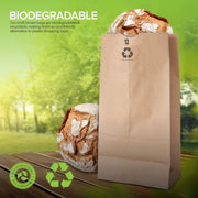 Stock Your Home 100 / 12 Lb / Kraft Brown Food Storage Bags