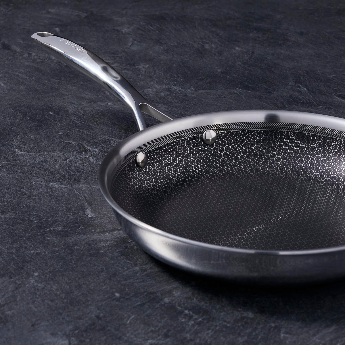 Paradigm 3-pc Stainless Steel PTFE Nonstick Fry Pan Set by HENCKELS – 3-pc, Stainless Steel, Pack of 3, Model 1029032