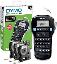 DYMO LabelManager 160 Label Maker Bundle with 3 D1 Label Cassettes, Portable Handheld, QWERTY Keyboard, One-Touch Smart Keys, Large Display, Home & Office Organization (Pack of 6)
