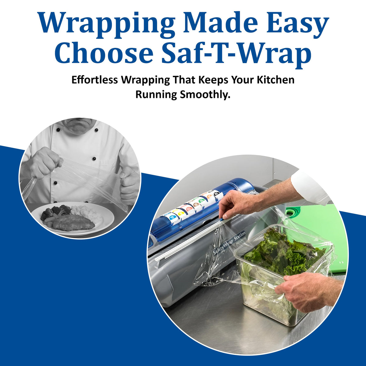 Carlisle FoodService Products Saf-T-Wrap Station by San Jamar – Plastic, Gray, Model SW1218
