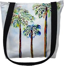 Betsy Drake TY1106M 16 x 16 in. Three Palms Tote Bag - Medium
