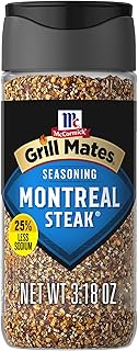 McCormick Grill Mates 25% Less Sodium Montreal Steak Seasoning, 3.18 oz