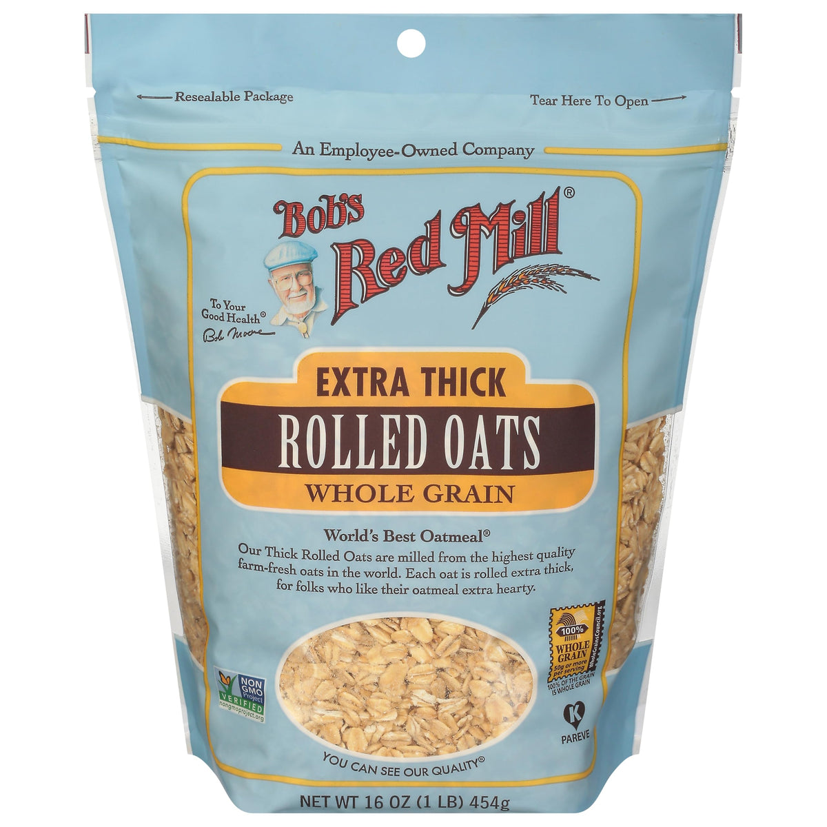Bob's Red Mill 16 Ounce (Pack of 4) / Natural / Resealable Breakfast Foods