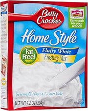 Betty Crocker White Fluffy Box Frosting, 7.2 oz
