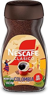 Nescafe NESCAFÉ Clasico Colombia Origin Instant Coffee, 6 oz Jar | Single-origin Colombian instant coffee; single 170 g (6 oz) jar