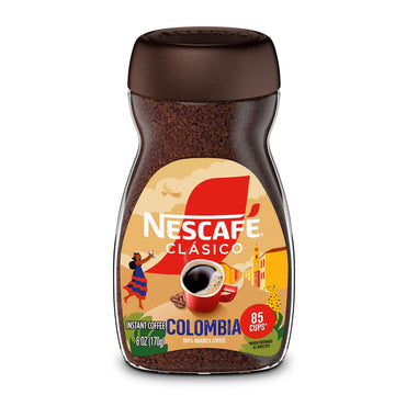 NESCAFÉ Clasico Colombia Origin Instant Coffee by Nescafe – 6 Ounce (Pack of 1)