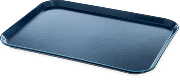 Fiberglass Hospital Fast Food Tray by DINEX – 20" x 15" x 0.5", Blue, Model DX1089M50