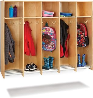 Jonti-Craft 9137JC 5 Section Hanging Locker Without Bins