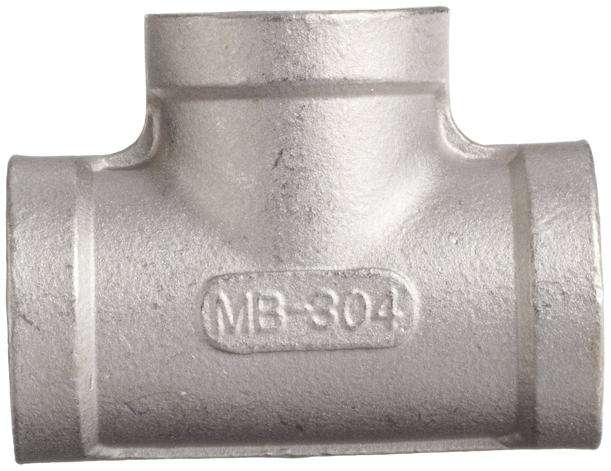 Stainless Steel 304 Cast Pipe Fitting by Merit Brass – 0.5 Inch, Stainless Steel, Model K406-08
