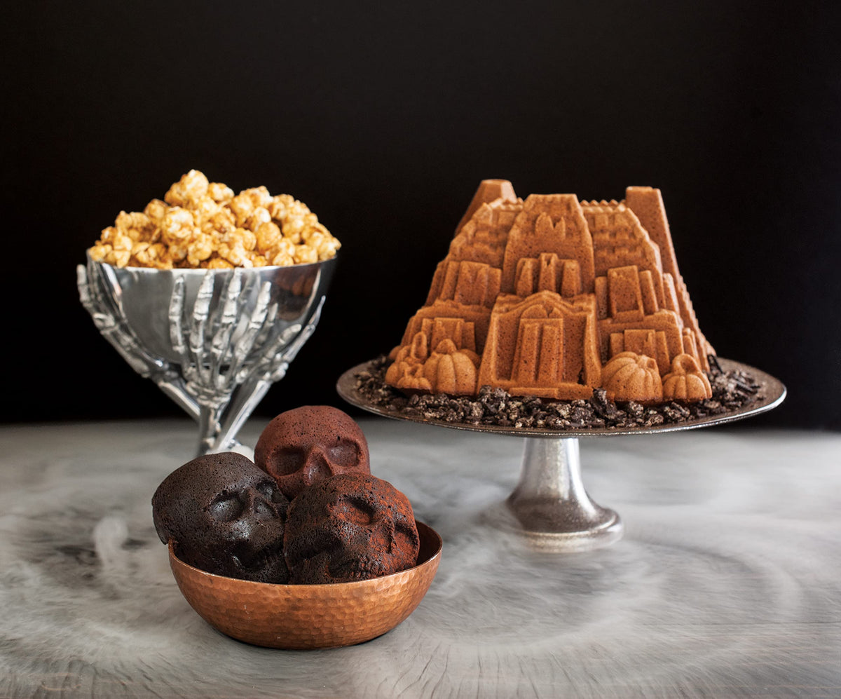 Haunted Manor Bundt Pan by Nordic Ware – One, 10.0 cups, Aluminum, Bronze, Model 92648