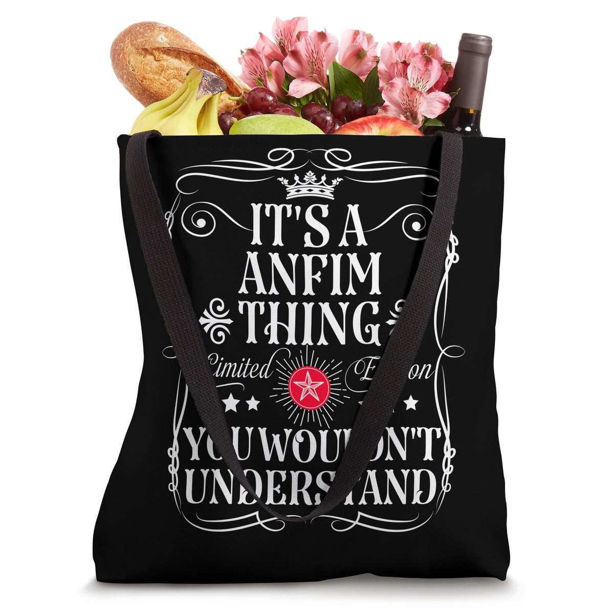 Anfim Name Its A Anfim Thing You Wouldn't Understand Tote Bag by Funny Vintage Anfim Name T-Shirts And Gifts – 16 inches, White, Model AQCPMJX72Q6US_16INCHES