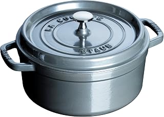 STAUB 2.25 Quart Round Cocotte, Graphite Grey