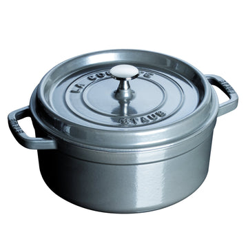 2.25 Quart Round Cocotte by STAUB – 2.25-Quart, 2.5 liters, Cast Iron, Graphite Gray, Model 459652-1102018