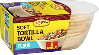 Old El Paso Soft Tortilla Bowls, Flour, 8 Ct, 6.7 Ounce (Pack of 8)