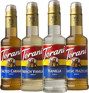 Torani Flavored Drink Syrup Café Variety Pack, 12.7 fl oz, Set of 4