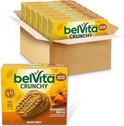 Belvita Breakfast Bars Biscuits, Pumpkin Spice, 30 Total Packs, 6 Boxes (4 Biscuits Per Pack)