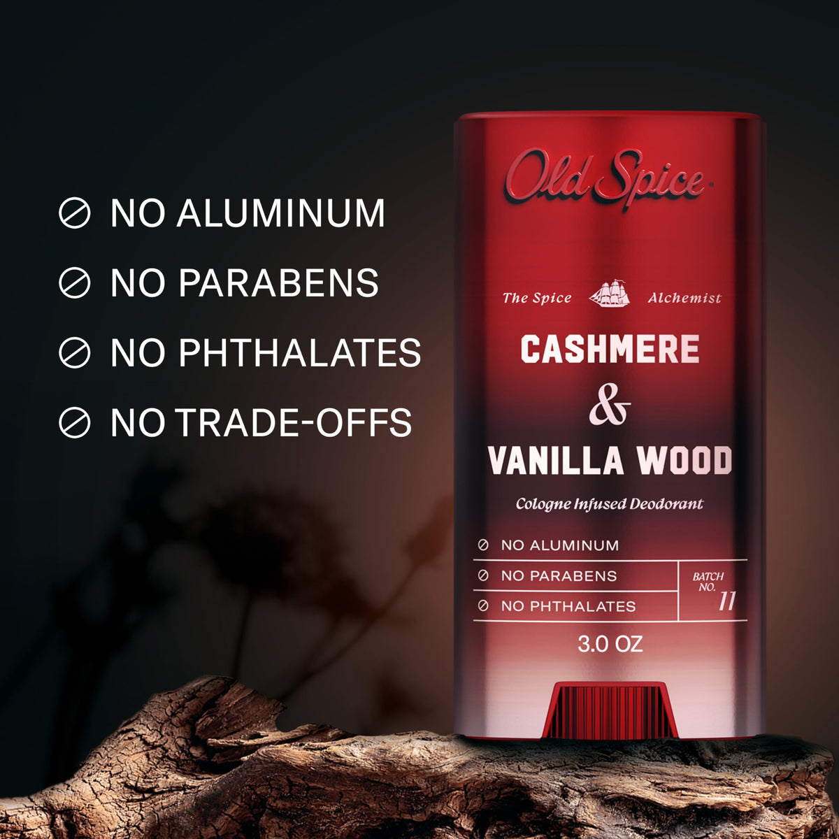 Old Spice Cashmere + Vanilla Wood / 3 Ounce (Pack of 1) / 1 Deodorant