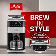 ® Aroma Fresh™ Plus 10-Cup Automatic Drip by Melitta – 10 cups, Stainless Steel, Stainless and Black