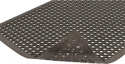 Notrax Sanitop Safety Mat with Drainage - 20ft. x 3ft., Black, Model# 562S0320BL