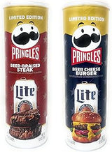 Pringles Potato Chips Flavor Pairing Variety Set 5.5oz - 2 cans (Beer-Braised Steak & Beer Cheese Burger)