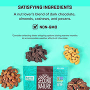 Second Nature Dark Chocolate / 12 Ounce (Pack of 6) / 6 Snack & Trail Mixes