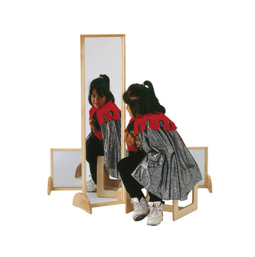 Acrylic Mirror by Jonti-Craft – 48"L x 3"W, Framed, Brown, Model 2171JC