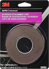 3M Exterior Attachment Tape, Ideal for Moldings, Emblems and Trim, 1/4 in width x 5 yards in length, 1 roll