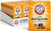 Arm & Hammer Baking Soda, 1 Lb, 12 Pack | Multi-Purpose, 100% Pure Sodium Bicarbonate Powder, For Cooking, Baking, Cleaning, Laundry, Deodorizing, DIY & More